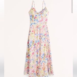 Cowl Neck Maxi Dress (M)